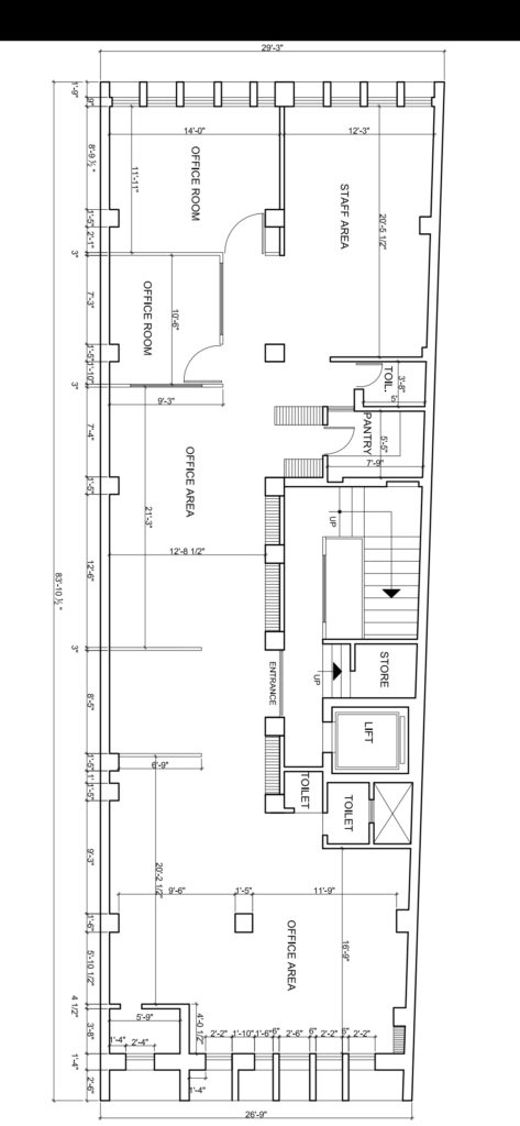 layout of CP middle circle office space
