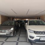 stilt parking space at Safdarjung enclave office building