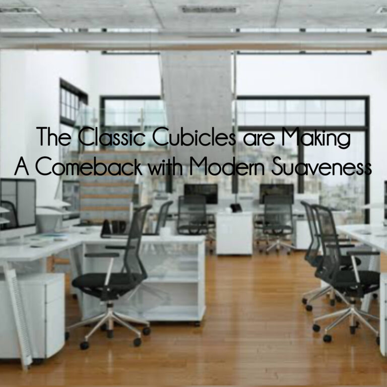 Office cubicle making a comeback in modern style
